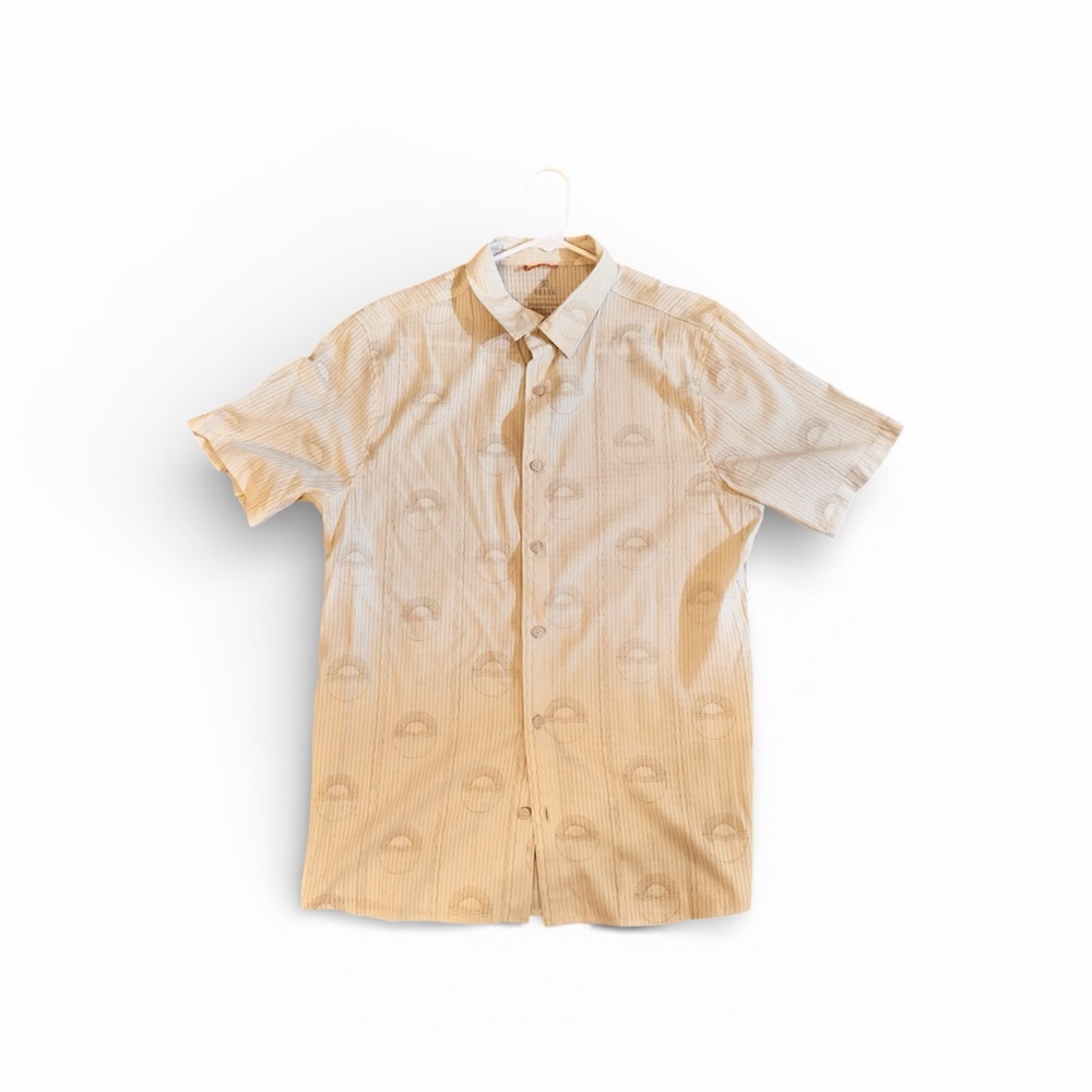 Roark Light Tan Casual Button Down Shirt